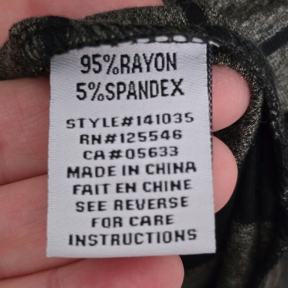 Liv by Habitat Womens Sweater XL Gray Black Striped Cowl Neck Stretch - Picture 7 of 13